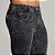 Calça Jeans Preta Rasgo no Joelho botão Branco - Imagem 3