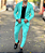 Blazer Premium Elastano Slim Fit Esport Fino Azul Claro - Imagem 2