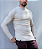 Blusa Gola Canelada Bege - Imagem 1