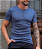 Camiseta Henley  Azul Acinzentado - Imagem 1