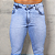 Calça Jeans Clara Com Bigode Prensado E Acessórios Grafite - Imagem 3