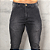 Calça Jeans Escura, Com Bolso Faca, Pinça Na Frente E Acessórios Ouro Velho - Imagem 3