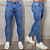 Calça Jeans Clara Com Stone Laser, Used E Acessórios Ouro Velho - Imagem 1