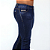 Calça Jeans Azul, Com Used E Acessórios Azul - Imagem 2
