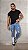 Calça Jeans Clara, Com leve Destroyed Acessórios preto - Imagem 5