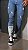 Calça Jeans Clara, Com leve Destroyed Acessórios preto - Imagem 4
