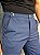 Calça Alfaiataria Risca de Giz Évora com ajuste Azul Marinho - Imagem 3