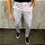 Calça Alfaiataria Sarja Acetinada Slim – Cinza - Imagem 1