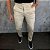 Calça Alfaiataria Sarja Acetinada Slim – Bege - Imagem 1