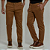 Calça alfaiataria Relax com Ajuste Lateral Caramelo - Imagem 1