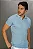 Polo Tricot Slim Azul Claro - Imagem 3