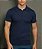 Polo Tricot Slim Mônaco Zíper Azul Marinho - Imagem 1