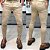 kit 2 Calça Alfaiataria Skinny Azul, Bege - Imagem 2