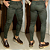 Calça Alfaiataria Cós Italiano Verde Militar Escuro - Imagem 1