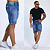 Bermuda Jeans Azul Médio Básica - Imagem 1
