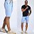 Bermuda Jeans Básica Sky Clean - Imagem 1