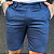 Bermuda Alfaiataria Acetinada Azul Marinho - Imagem 3