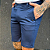Bermuda Alfaiataria Acetinada Azul Marinho - Imagem 2