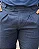 Calça Alfaiataria Jerry Ajuste Lateral Azul Jeans - Imagem 3