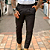Calça Alfaiataria Jerry Ajuste Lateral Mescla Preto - Imagem 1