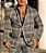 Blazer Jaqcard Xadrez Cinza - Imagem 1