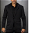 Blazer Risca De Giz Preto - Imagem 1