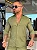 Camisa De Linho Premium Verde Militar - Imagem 4