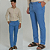 Calça Alfaiataria Linho Azul Claro - Imagem 1