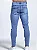 Calça Jeans Skinny Costura Dupla E Botão Laranja - Imagem 5