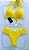 biquíni cortininha parte de baixo borboleta (amarelo) - Imagem 3