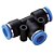 Conexão Pneumática Kit União Engate Em T Pu 08mm 4 Peças - Imagem 2