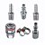 Engate Rápido 1/4  Pino Engate  Espigão Compressor Ar51 - Imagem 1