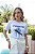 T-SHIRT ESTAMPADA PREMIUM - ARARAS AZUIS - BRANCO - Imagem 4