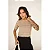 T-SHIRT  RIVIERA PREMIUM - LISTRADA BEGE - Imagem 2