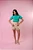 T-SHIRT TRADICIONAL BASICA - VERDE JADE FLORES BORDADO - Imagem 2