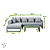 Conjunto Genova com mesa - Imagem 4