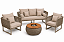 Conjunto Madri 5 lugares + mesa de centro champanheira com tampa - Imagem 1