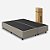 Cama Box Queen Desmontável (na caixa) 158x198x40m Suede Bege - Imagem 1