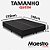 Cama Box Queen Desmontável (na caixa) 158x198x40m Suede Preto - Imagem 2