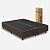 Cama Box Queen Desmontável (na caixa) 158x198x40cm Suede Marrom - Imagem 1