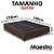 Cama Box Queen Desmontável (na caixa) 158x198x40cm Suede Marrom - Imagem 2
