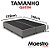 Cama Box Queen Desmontável (na caixa) 158x198x40cm Suede Cinza - Imagem 2