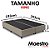 Cama Box King Desmontável (na caixa) 193x203x40cm Suede Bege - Imagem 2