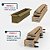 Cama Box King Desmontável (na caixa) 193x203x40cm Suede Bege - Imagem 3