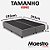 Cama Box King Desmontável (na caixa) 193x203x40m Suede Cinza - Imagem 2