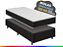 Cama Box Solteiro + Colchão Molas Ensacadas Pergola Europillow 78x188x63cm - Imagem 1