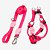 Kit Guia 2 Metros + Peitoral Americano Rose - Imagem 1