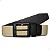 Cinto Elastico E Couro Slim Oldmoney Masculino Legitimo Bege - Imagem 1