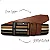 Cinto Couro Slim Oldmoney Masculino Legitimo Marrom Listra - Imagem 2