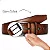 Cinto Slim Oldmoney Masculino Couro Legítimo Marrom - Imagem 3